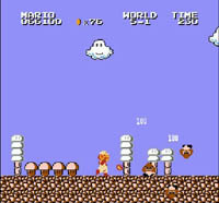 une photo d'Ã©cran de Super Mario Bros sur Nintendo Nes